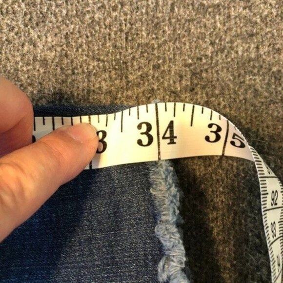 BUS STOP Jeans Medium Wash Distressed Skinny Raw Hem Stretch Jeans Juniors 9/29 - Picture 10 of 12